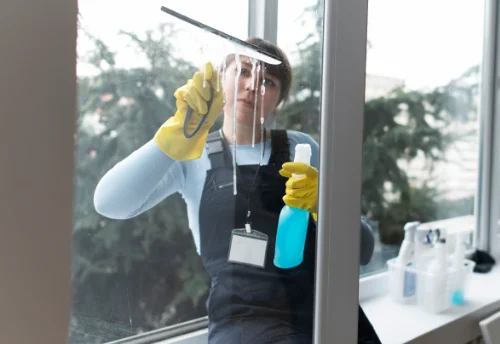 Nettoyage de vitres intérieures et extérieures à Rennes-en-Grenouilles